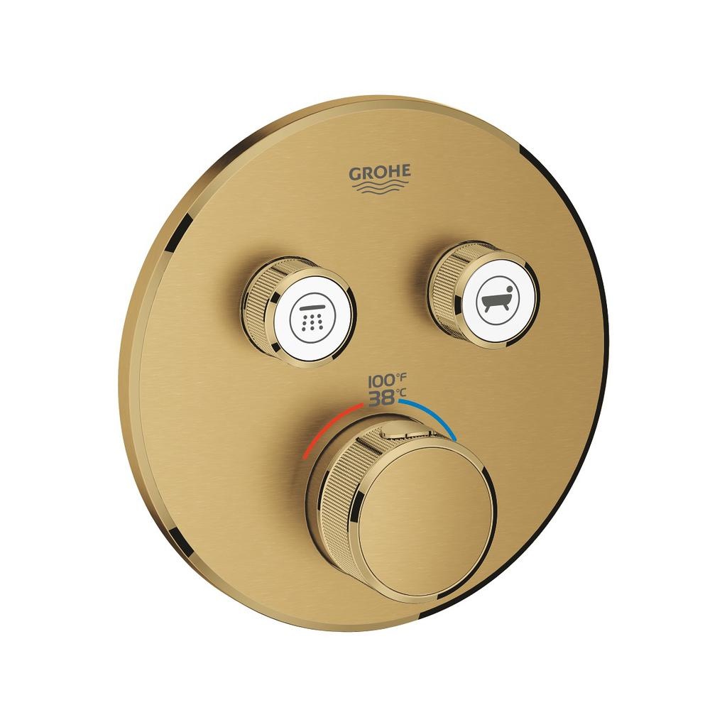 Grohe 29137GN0 Grohtherm SmartControl Thermostatic Trim Control Module Brushed Cool Sunrise