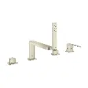 Grohe 29307EN3 Plus 4-Hole Roman Tub Filler Brushed Nickel