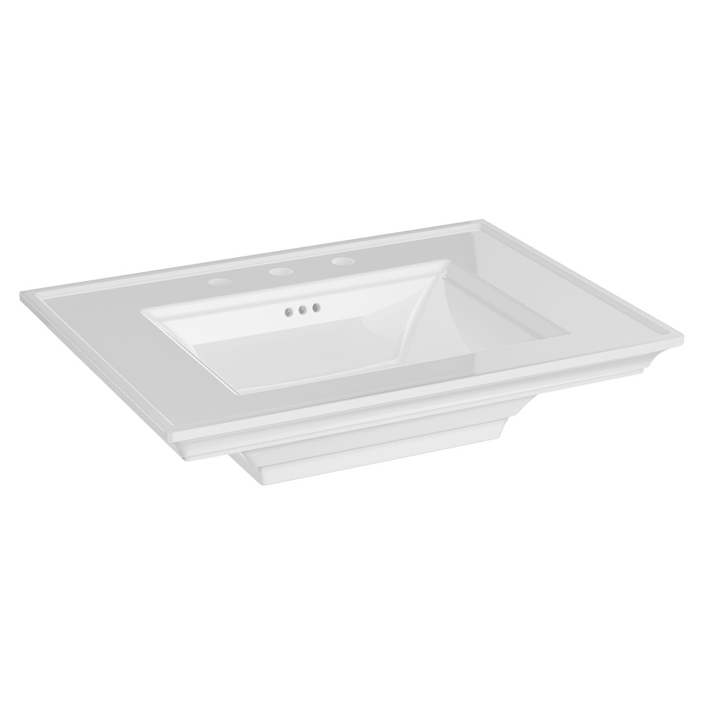 American Standard 0297008.020 Town Square S Ped Lav 8In Ctr Top -Wht