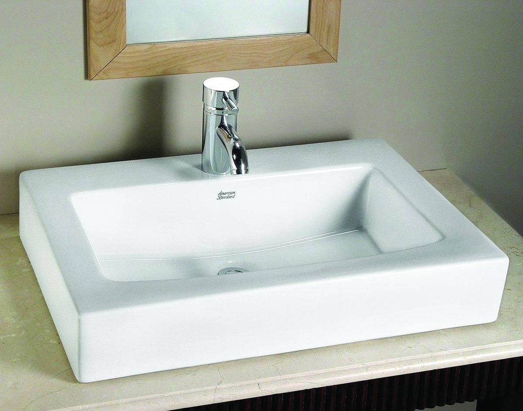 American Standard 0504000.020 Boxe Above Counter Sink L/Holes Wht