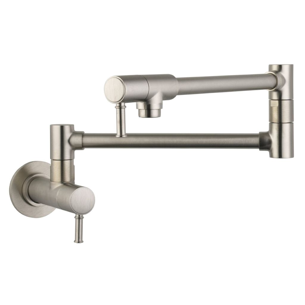 Hansgrohe 04218800 Talis C Pot Filler Wall Mounted Steel Optic