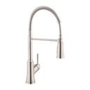 Hansgrohe 04792800 Joleena Single Handle Semi Pro Kitchen Faucet Steel Optic