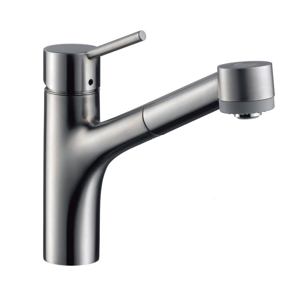 Hansgrohe 06462860 Talis S 2 Spray Pull Out Kitchen Faucet Steel Optik