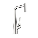 Hansgrohe 14820001 Metris 2 Spray HighArc Pull Out Kitchen Faucet Chrome