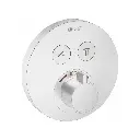 Hansgrohe 15743701 Hg Showerselect E Thermostatic Trim 2 Function, Round Matte White