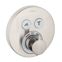 Hansgrohe 15743821 Axor ShowerSelect Thermostatic 2 Function Trim Round Brushed Nickel