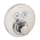 Hansgrohe 15743821 Hansgrohe ShowerSelect Thermostatic 2 Function Trim Round Brushed Nickel