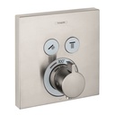 Hansgrohe 15763821 Axor ShowerSelect Thermostatic 2 Function Trim Square Brushed Nickel
