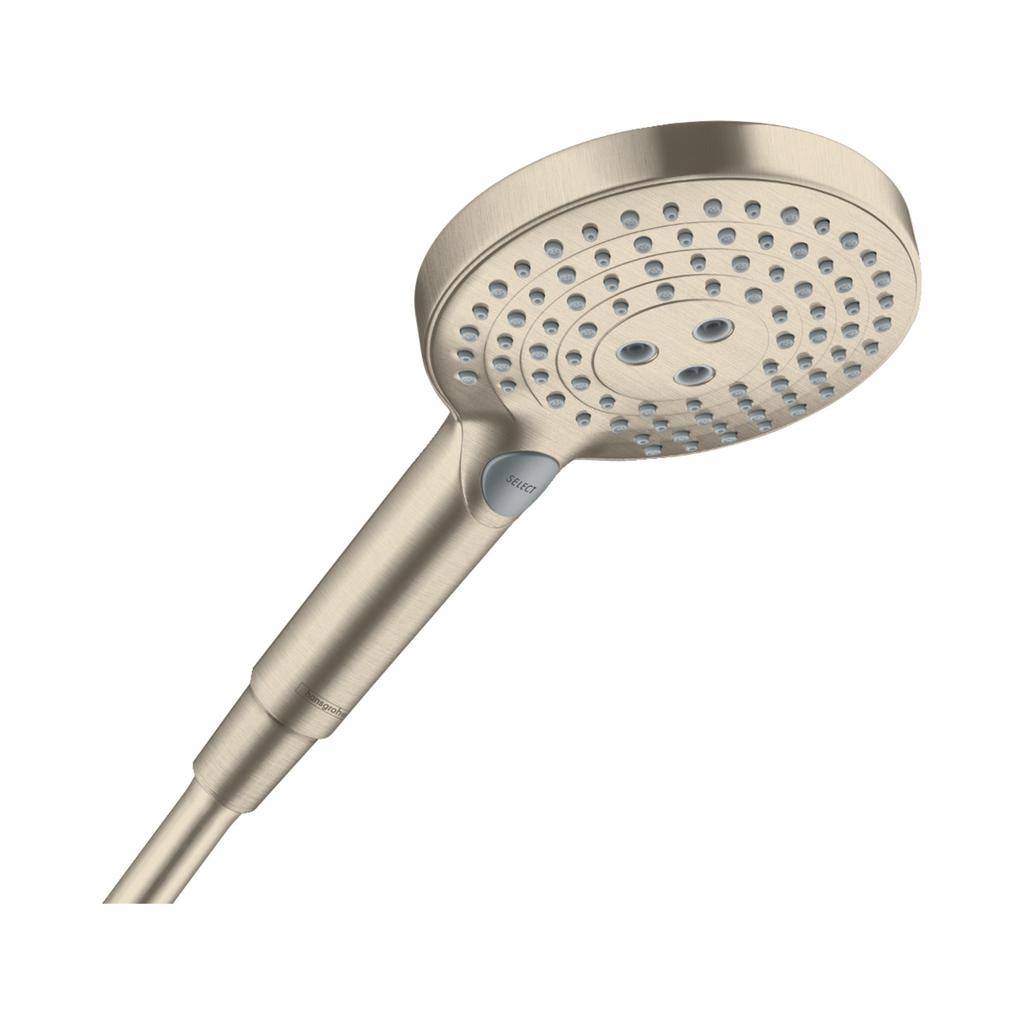 Hansgrohe 26036821 Raindance Select S Handshower 120 3-Jet PowderRain 1.75GPM Brushed Nickel