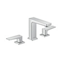 Hansgrohe 32516001 Metropol Widespread Faucet 110 and Pop-Up Drain Chrome
