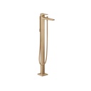 Hansgrohe 32532141 Metropol Freestanding Tub Filler Trim with Lever Handle and 1.75 GPM Handshower Brushed Bronze