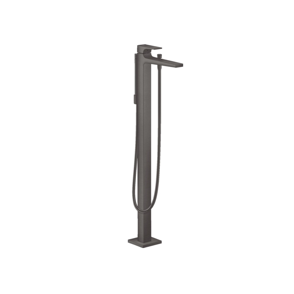 Hansgrohe 32532341 Metropol Freestanding Tub Filler with Lever Handle Brushed Black Chrome