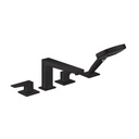 Hansgrohe 32557671 Metropol 4-Hole Roman Tub Set Trim With Lever Handles Matte Black