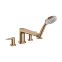 Hansgrohe 71744141 Talis E 4-Hole Roman Tub Set Trim With 1.8 Gpm Handshower Brushed Bronze