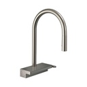 Hansgrohe 73837801 Aquno Select HighArc Pull Down Kitchen Faucet Steel Optic