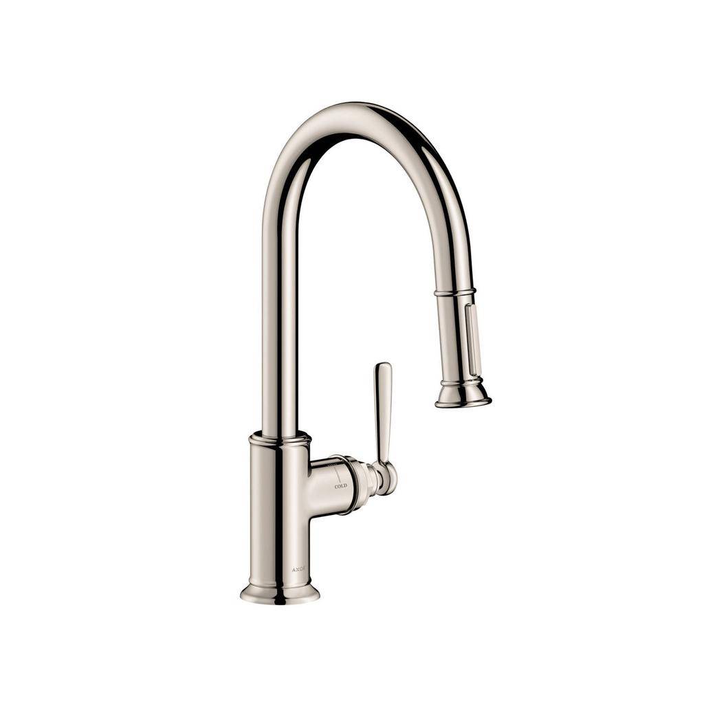 Hansgrohe 16581831 Axor Montreux Pull Down Kitchen Faucet Polished Nickel