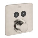 Hansgrohe 36707821 Axor ShowerSelect SoftCube Thermostatic 2 Function Trim Brushed Nickel
