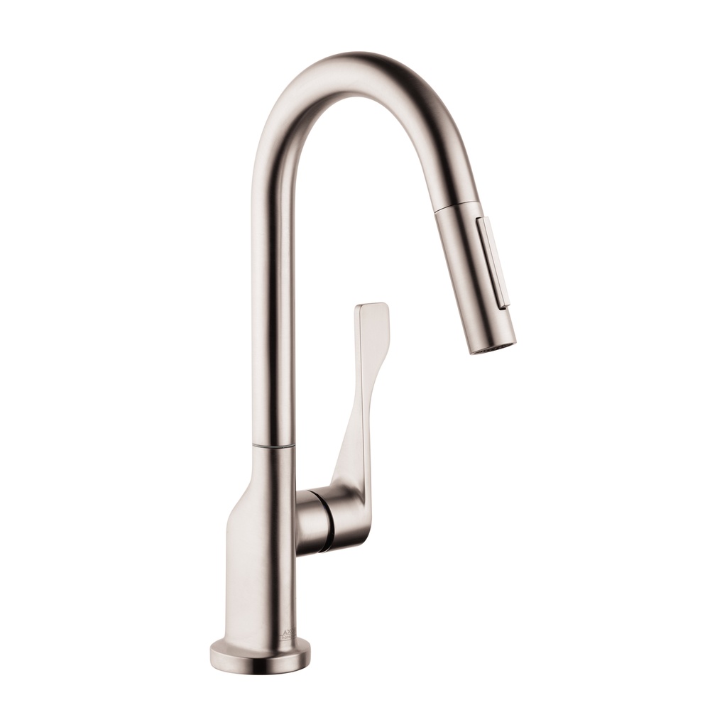 Hansgrohe 39836801 Axor Citterio Prep 2-Spray Kitchen Faucet Steel Optik