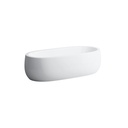 Laufen H245972000000U Freestanding Bathtub Made Of Sentec Solid Surface With Centre Outlet With Lifting System