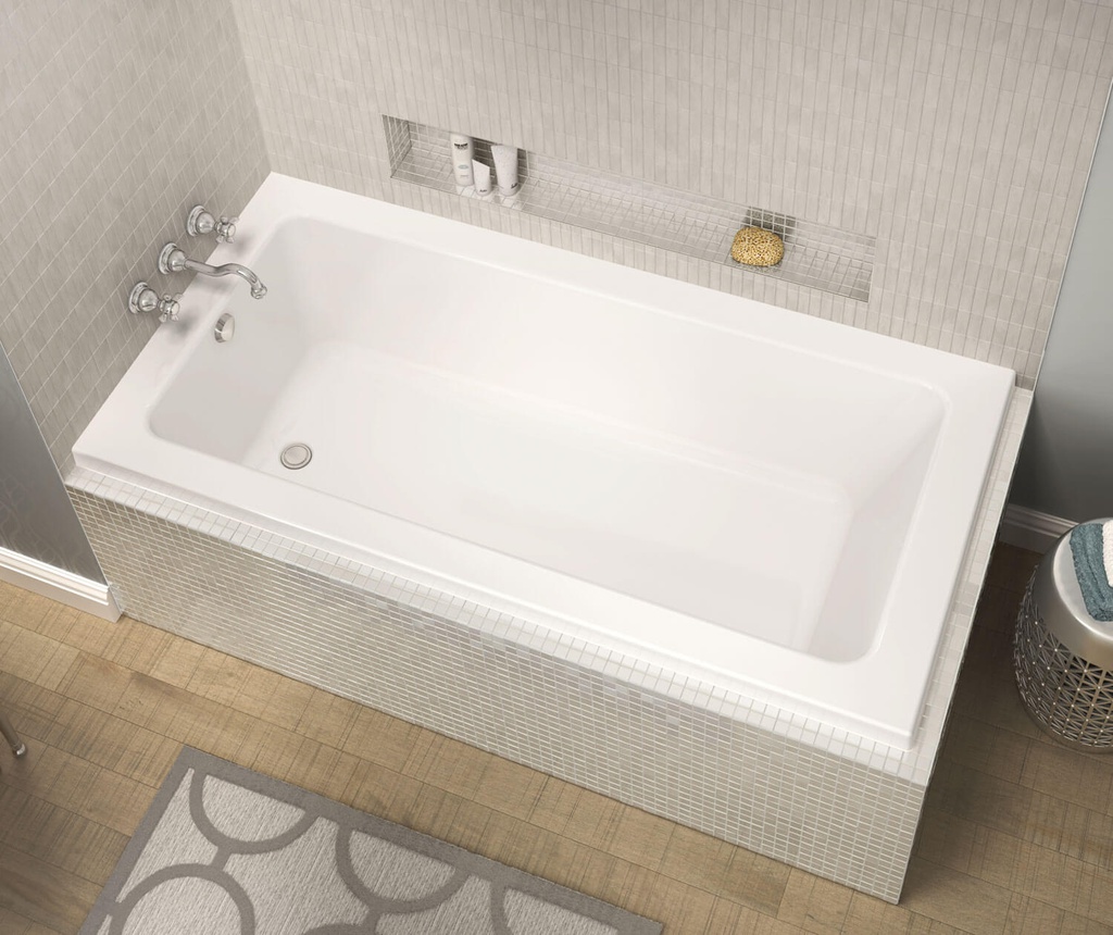 Maax 106214-L-001-001 Pose 7242 Left Corner Whirlpool White