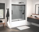 Maax 138760-900-173-000 Inverto Tub 56-59 X 55.5-59 Clear Dark Bronze