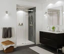 Maax 138996-900-084-000 Halo 44 _-47 x 78 _ in. 8mm Sliding Shower Door for Alcove Installation with Clear glass in Chrome