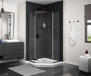 Maax 137281-900-173-000 Link Neo-Angle 4040 Door Clear Dark Bronze