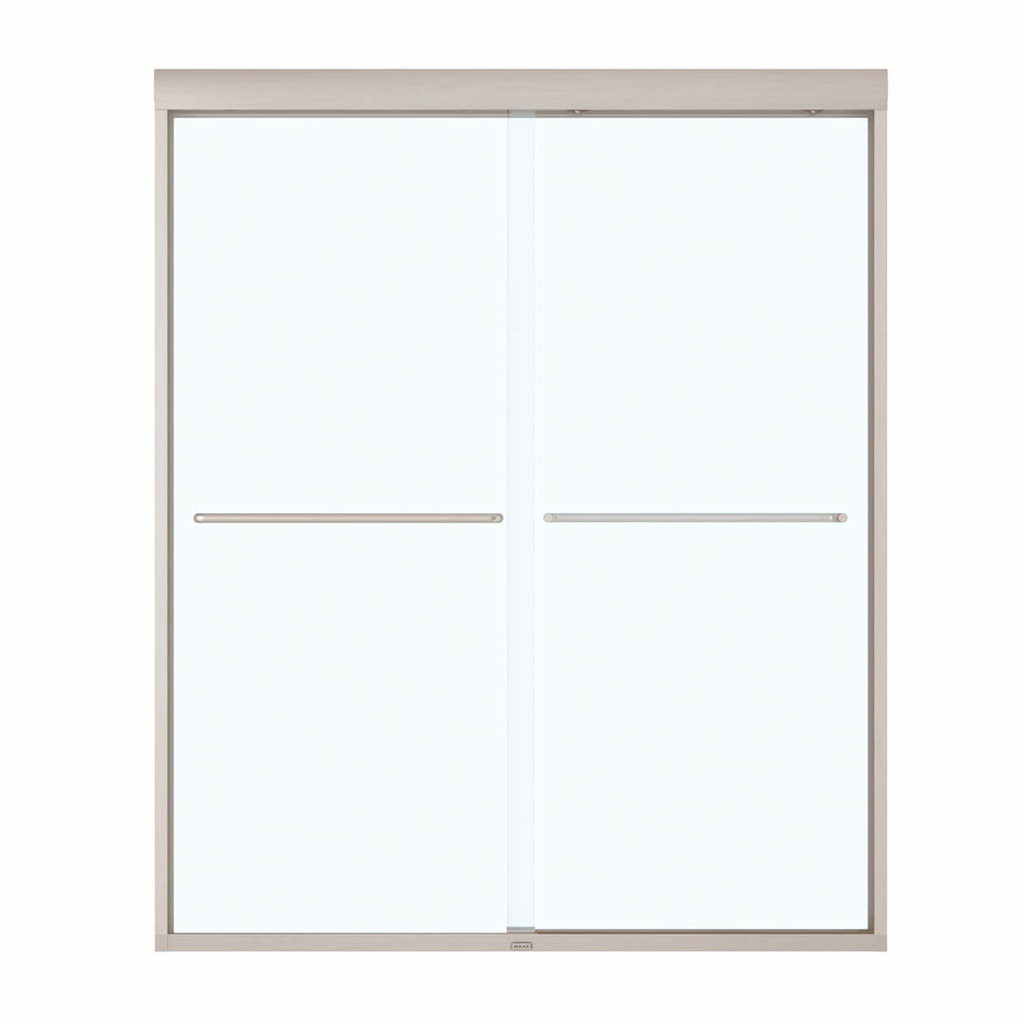 Maax 137669-900-305-103 Aura Shower Door 55-59 X 71 SC Clear Brushed Nickel