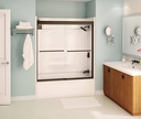 Maax 135661-900-172-000 Aura 6Mm Tub Door 55-59 X57 Clear Dark Bronze