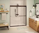 Maax 135675-900-172-000 Aura 8Mm Shower Door 55-59 X 71 8Mm Sc Clear Dark Bronze