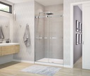 Maax 136271-900-084-000 Duel Shower 44-47 X 74 Clear Chrome