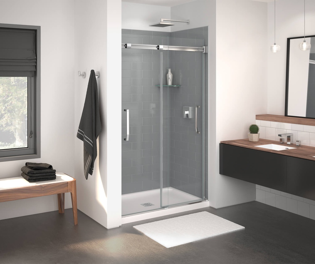 Maax 138761-900-084-000 Inverto Shower 43-47 X 70.5-74 Clear Chrome