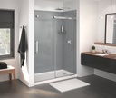 Maax 138762-900-084-000 Inverto 56-59 x 70 _-74 in. 8mm Bypass Shower Door for Alcove Installation with Clear glass in Chrome