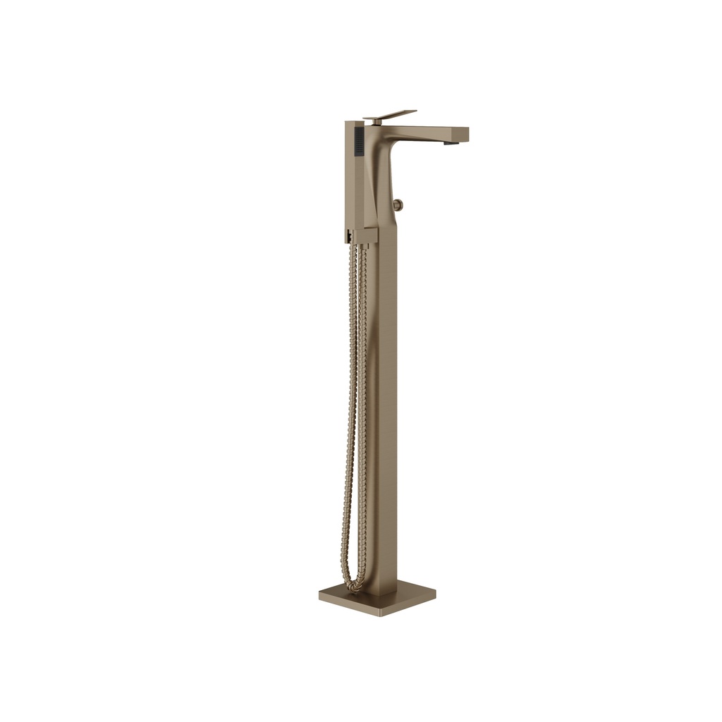 Aquabrass 19N85BN Chicane Floor Mount Tub Filler Brushed Nickel