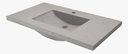 Native Trails NSVNT36-A1 36" Palomar Vanity Top in Ash Single Faucet Hole