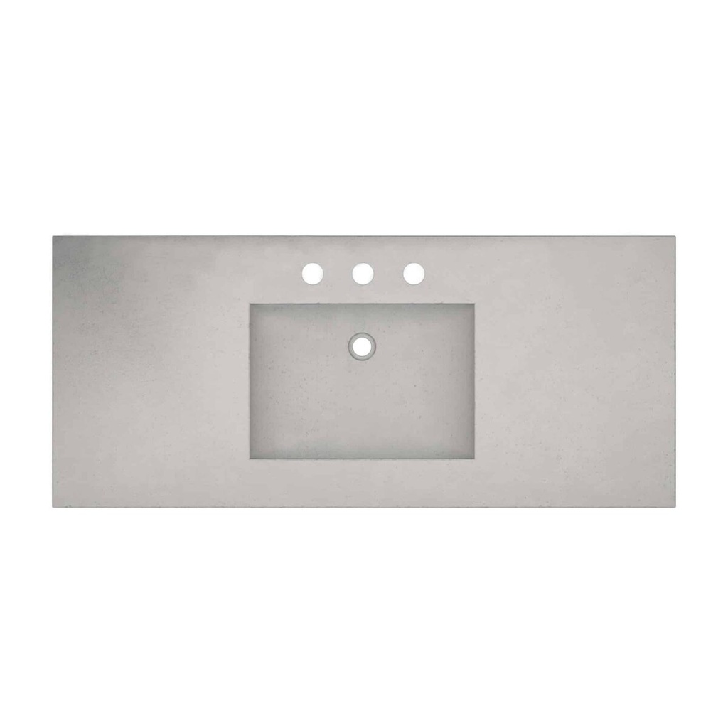Native Trails NSVNT48-A 48" Palomar Vanity Top in Ash 8" Widespread Cutout