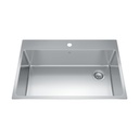 Kindred BSL2233-9-1OW Brookmore Single Bowl Top Mount Kitchen Sink