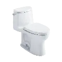 TOTO MS604124CUFRG#01 Ultramax II 1G One Piece Elongated Toilet Right Lever Cotton
