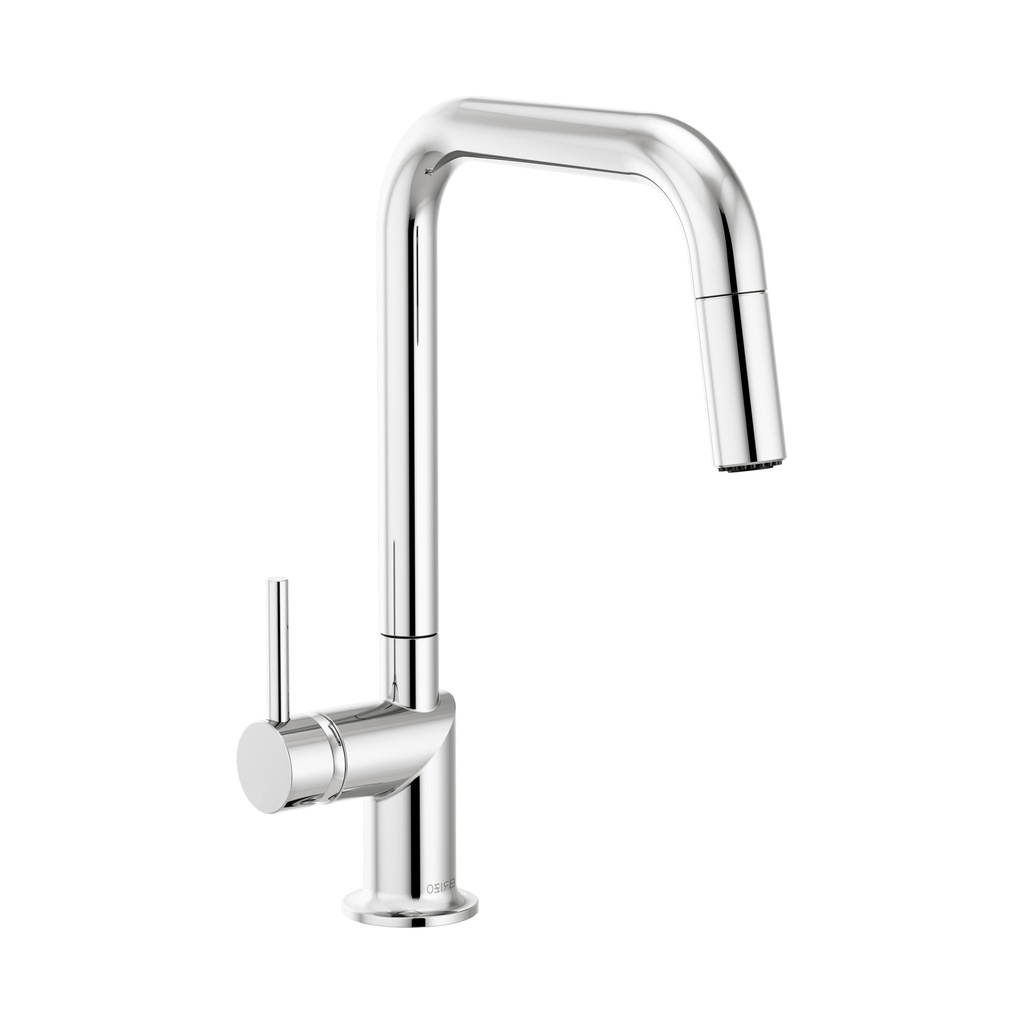 Brizo 63065LF-PCLHP Odin Square Pull-Down Kitchen Faucet Less Handle Polished Chrome