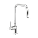 Brizo 63065LF-PCLHP Odin Square Pull-Down Kitchen Faucet Less Handle Polished Chrome
