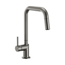 Brizo 63065LF-SLLHP Odin Square Pull-Down Kitchen Faucet Less Handle Luxe Steel