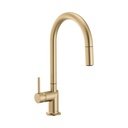 Brizo 63075LF-GLLHP Odin Arc Pull-Down Kitchen Faucet Less Handle Luxe Gold