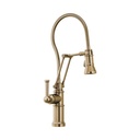 Brizo 63125LF-GL Artesso Articulating Faucet With Finished Hose Luxe Gold