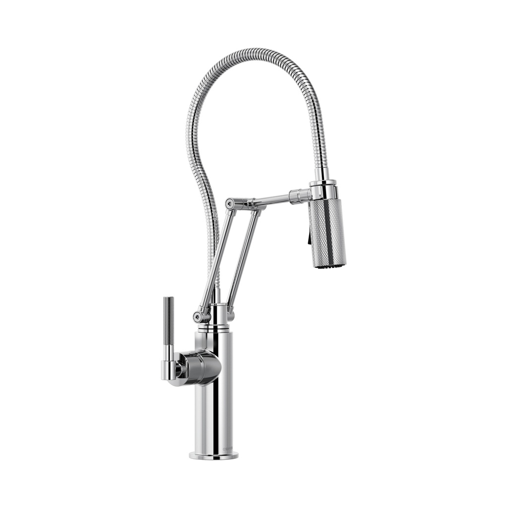 Brizo 63143LF-PC Litze Articulating Faucet With Knurled Handle Polished Chrome