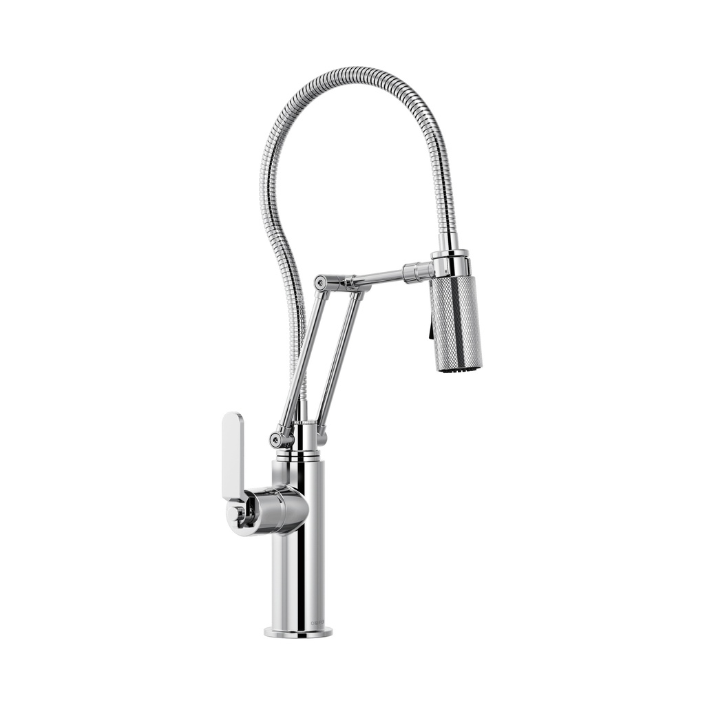 Brizo 63144LF-PC Litze Articulating Faucet With Industrial Handle Polished Chrome