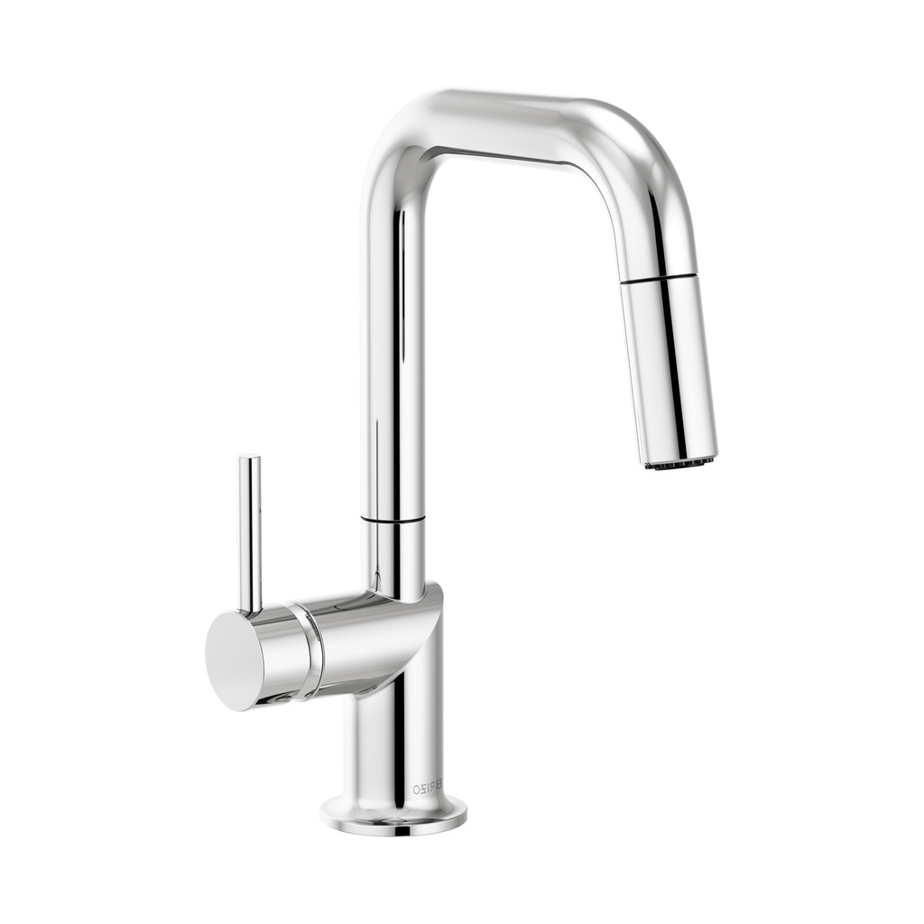Brizo 63965LF-PCLHP Odin Square Pull-Down Prep Faucet Less Handle Polished Chrome