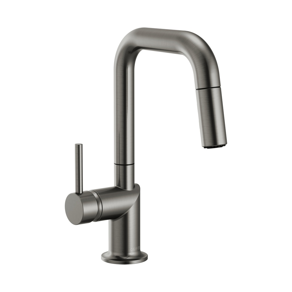 Brizo 63965LF-SLLHP Odin Square Pull-Down Prep Faucet Less Handle Luxe Steel
