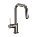 Brizo 63965LF-SLLHP Odin Square Pull-Down Prep Faucet Less Handle Luxe Steel