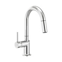 Brizo 63975LF-PCLHP Odin Arc Pull-Down Prep Faucet Less Handle Polished Chrome