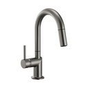 Brizo 63975LF-SLLHP Odin Arc Pull-Down Prep Faucet Less Handle Luxe Steel